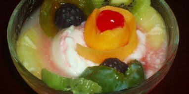 Macedonia de frutas en conserva. Conservas Anda.