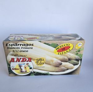 Espárragos cabeza morada. Conservas Anda